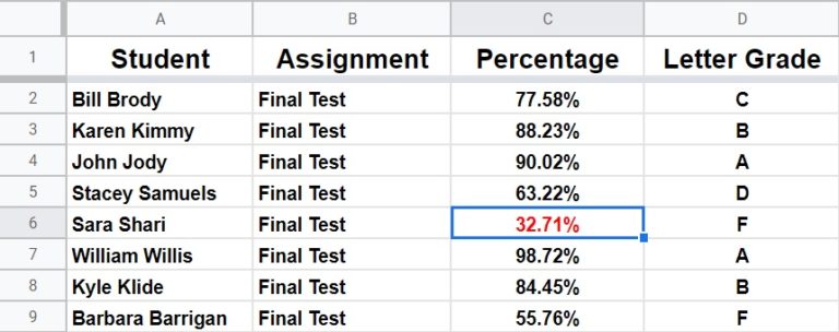 How to color cells, and alternate row colors in Google Sheets