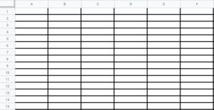 Distribute columns evenly / make columns the same width in Google Sheets