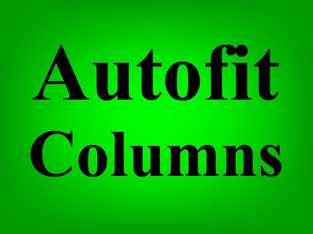  How To Autofit Columns In Google Sheets Article With Examples 