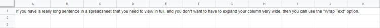 How to wrap, clip, or overflow (unwrap) text in Google Sheets