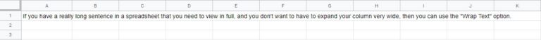 How to wrap, clip, or overflow (unwrap) text in Google Sheets