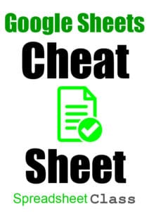 A white Pinterest image for the cheat sheet, that has green and black text