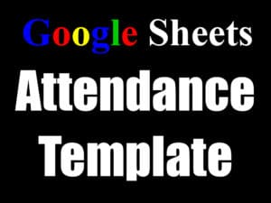 Featured image for the Google Sheets attendance templates