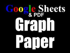 Featured image for the Google Sheets and PDF graph paper templates