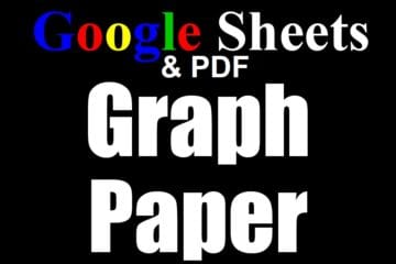 Featured image for the Google Sheets and PDF graph paper templates