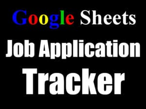 Featured image for the Google Sheets job application tracker template