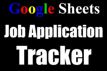 Featured image for the Google Sheets job application tracker template