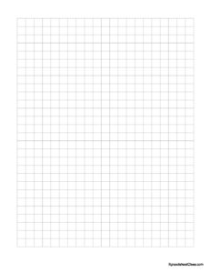 Normal graph paper large squares PDF | Spreadsheet Class