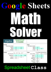 Pinterest image for the Google spreadsheet math problem solving template