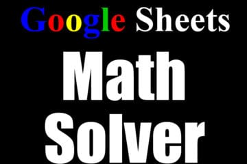 Featured image for the Google spreadsheet math problem solver template