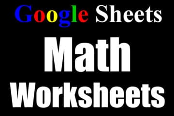 Featured image for the Google spreadsheet math worksheets template