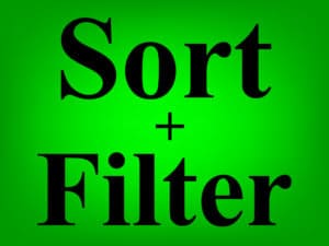 Featured image for the lesson on how to use the SORT function and the FILTER function together in Google Sheets