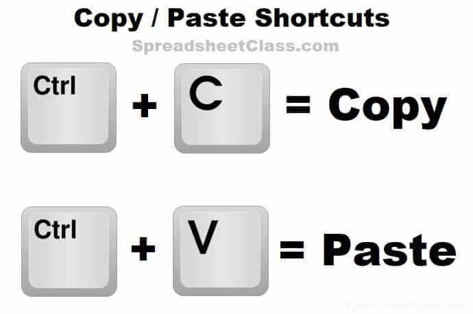 Copy And Paste Keyboard Shortcuts