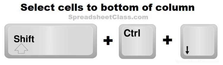 keyboard-shortcut-for-selecting-cells-to-the-bottom-of-the-column-in
