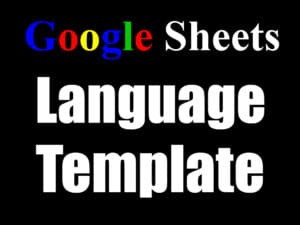 A featured image for the Google Sheets language translation article / template