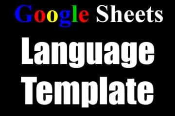 A featured image for the Google Sheets language translation article / template