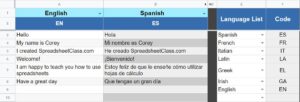 Linking image for the Google Sheets Language Translator template