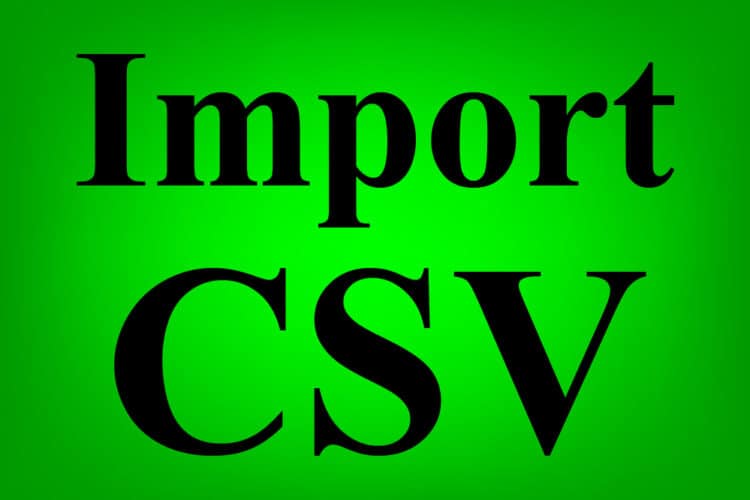 google sheets import csv