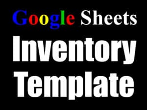 A featured image for the Google Sheets Inventory Template