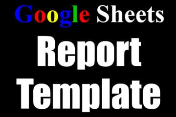 A featured image for the Google Sheets Report Builder Template