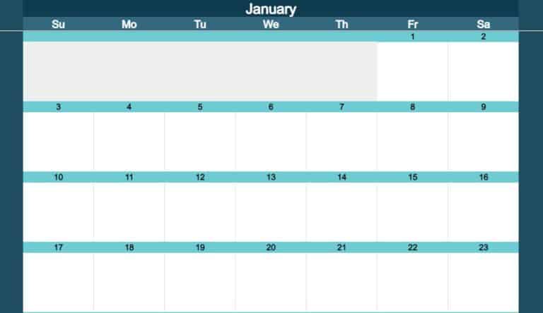 2021, 2022, & 2023 Calendar Templates for Excel