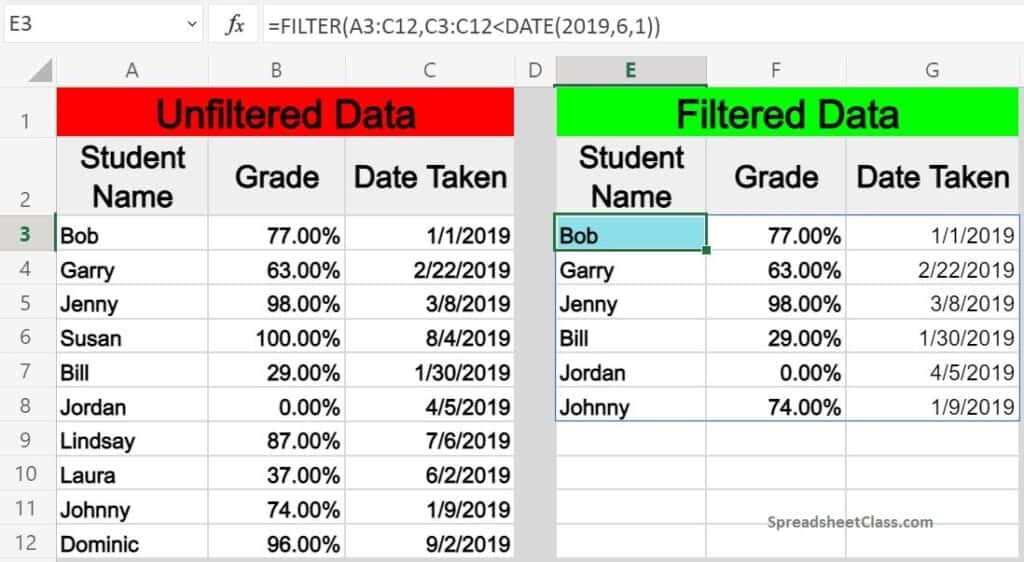 Formula to check if table is filtered - Excel and Access, LLC