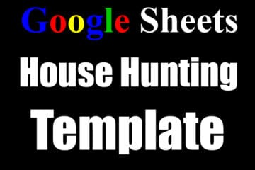 Featured image for the Google Sheets House Hunting Template