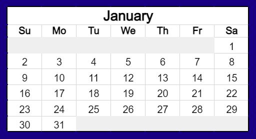 interactive excel calendar template