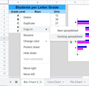 new tab for google sheet