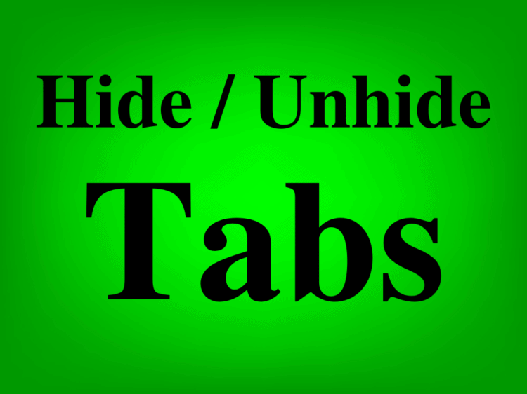 Hide And Unhide Tabs In Google Sheets Featured Image Spreadsheet Class