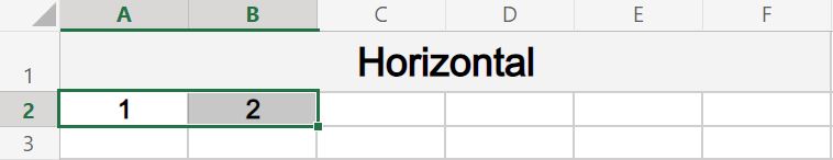 Create A Horizontal Numbered List In Excel Cell Selection Before 