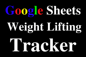 Featured image for the Google Sheets weightlifting template (tracker for workouts and personal records)