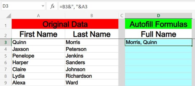 Excel Fill Column With Numbers