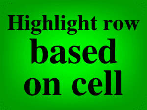 Featured image for the lesson on how to highlight row based on cell value in Google Sheets