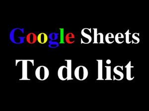 Featured image for the checklist / to do list templates for Google Sheets, for task lists etc.