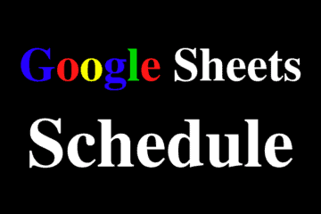 Featured image for the Google Sheets Schedule templates (Scheduling calendar planners)