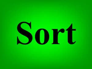 Featured image for the lesson on the Microsoft Excel SORT function