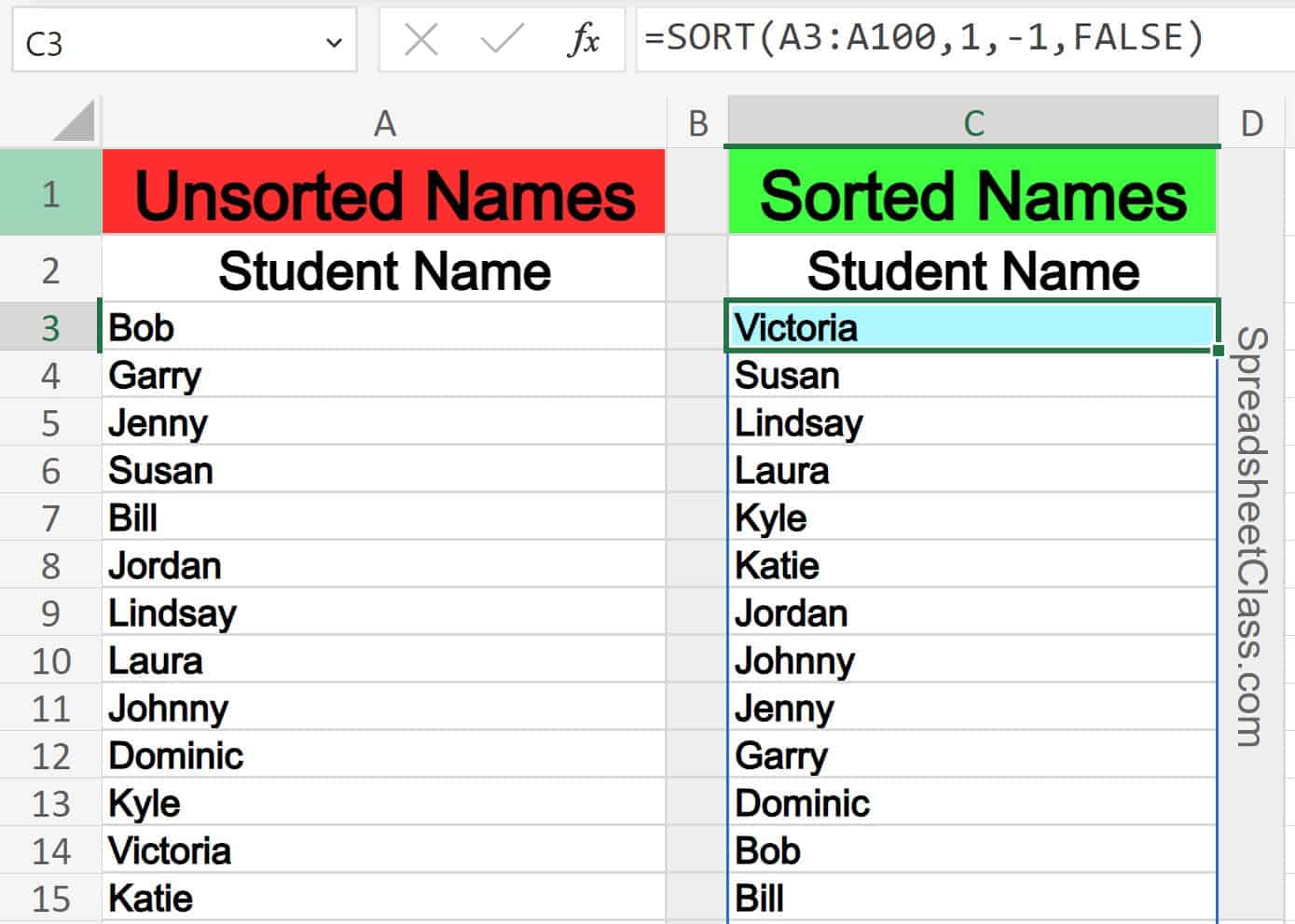 How To Use The SORT & SORTBY Functions In Excel