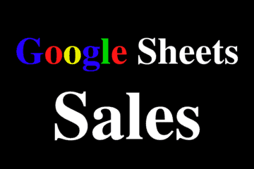 Featured image for the sales template for Google Sheets