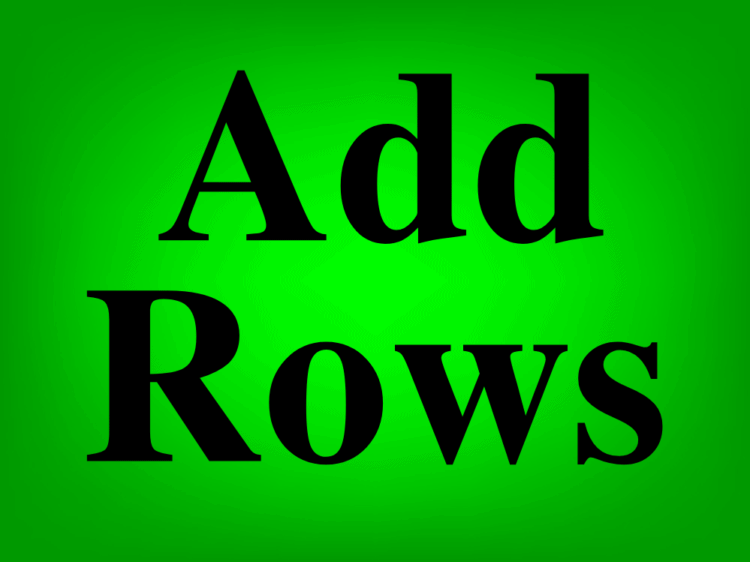 How Do You Add Rows In Google Sheets