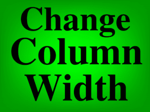 Lesson on How to change column width in Google Sheets featured image