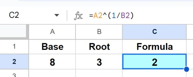 how-to-cube-root-and-solve-any-root-in-google-sheets-by-using-the-caret