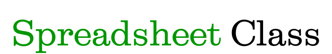 Website banner for SpreadsheetClass.com